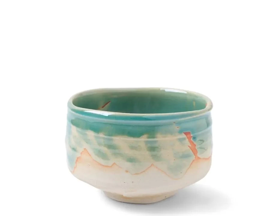 "Miya Company Premium Matcha Bowl in Turquoise – Handcrafted Ceramic Dessert & Tea Serving Dish"