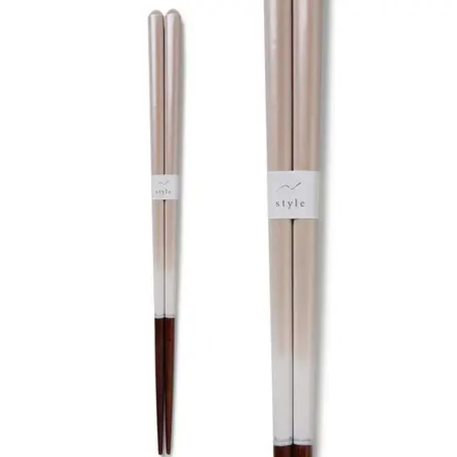 Miya Company Ombre White Chopsticks - Elegant Handcrafted Dining Utensils for Asian Cuisine