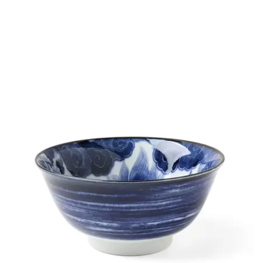 Miya Company Komainu Ceramic Bowl - 6 Inch Japanese Decorative Serving Dish for Home & Kitchen