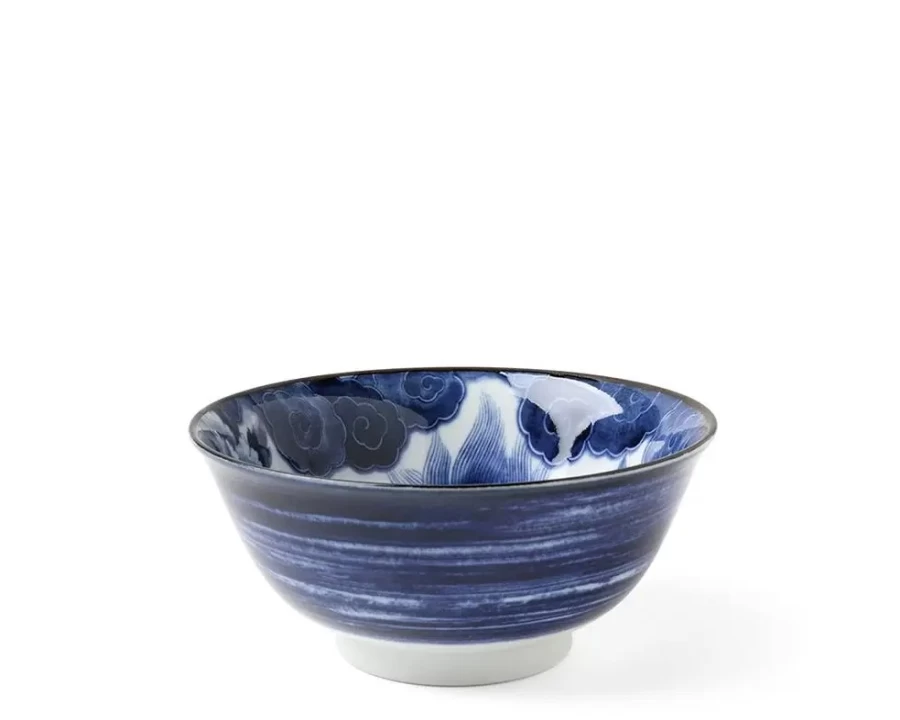 Miya Company Komainu Ceramic Bowl - 6 Inch Japanese Decorative Serving Dish for Home & Kitchen