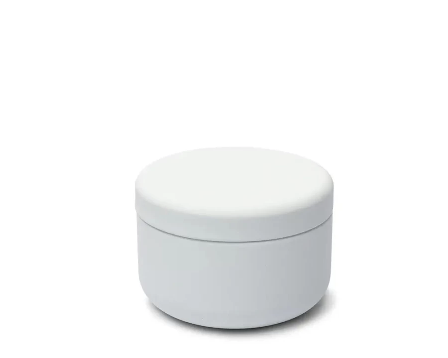 Miya Company Petite White Tea Canister - 30G Airtight Storage Container for Loose Leaf Tea