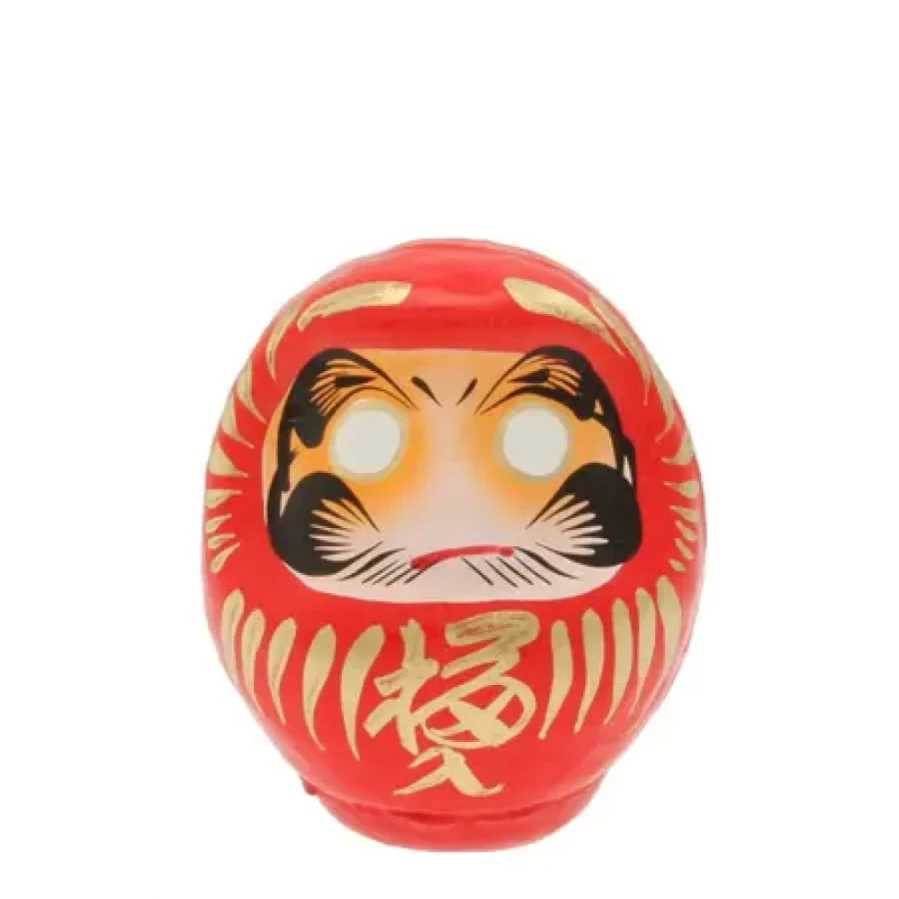 Miya Company Daruma Doll 3.75" Red Success Talisman for Good Luck and Goal Achievement