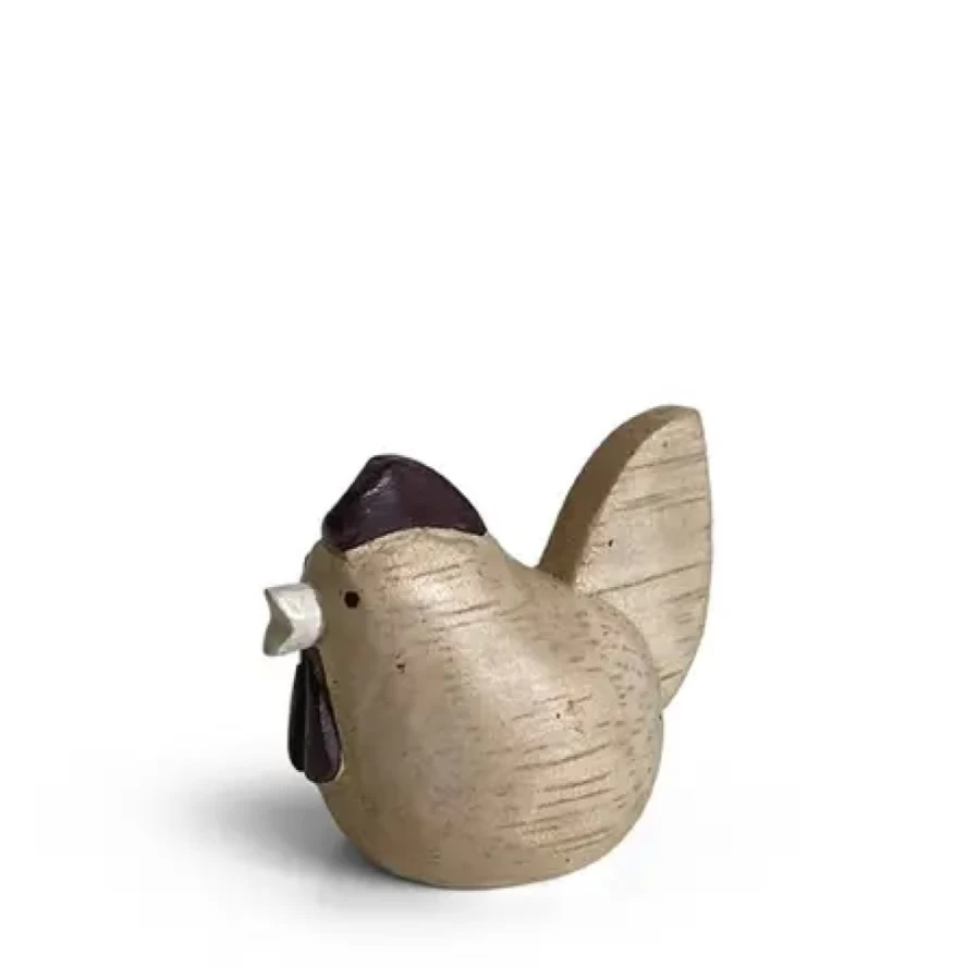 Miya Company T-Lab Wooden Rooster Zodiac Animal Handcrafted Collectible Figurine