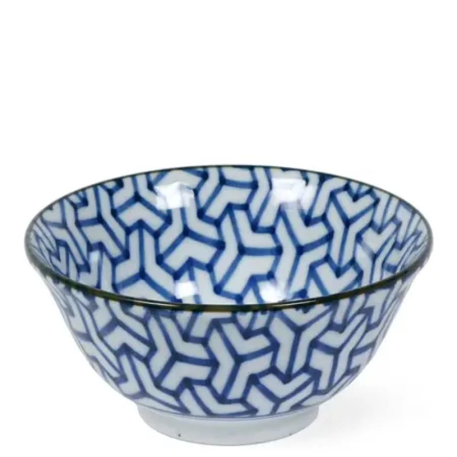 Miya Company 6" Kumi Kikkou Ceramic Bowl – Handcrafted Japanese Design for Dining & Decor