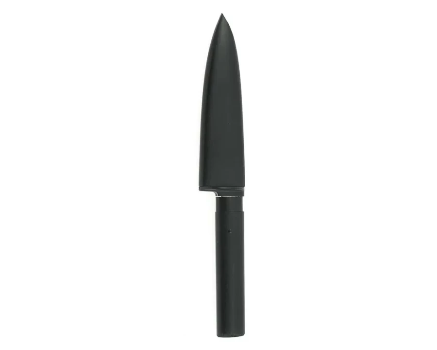 "Miya Company Premium Black Fruit Knife with Protective Sheath for Safe Storage"