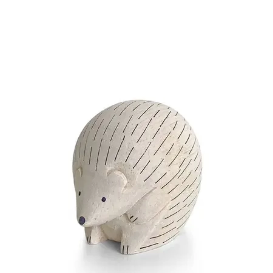 Miya Company Wooden Hedgehog Animal Toy - Handcrafted T-Lab Style Eco-Friendly Gift for Kids