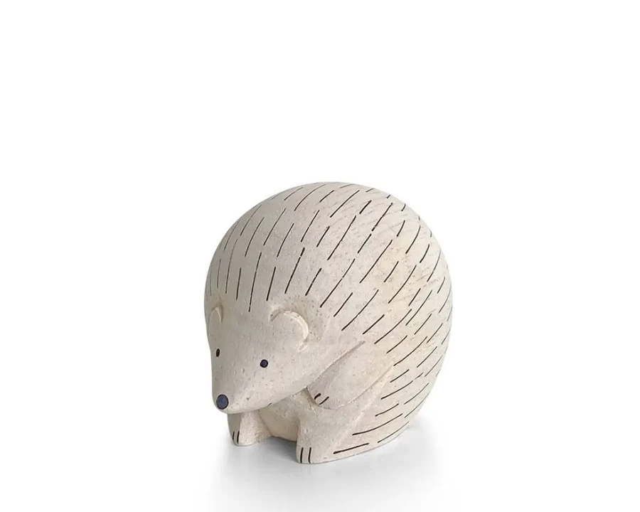 Miya Company Wooden Hedgehog Animal Toy - Handcrafted T-Lab Style Eco-Friendly Gift for Kids