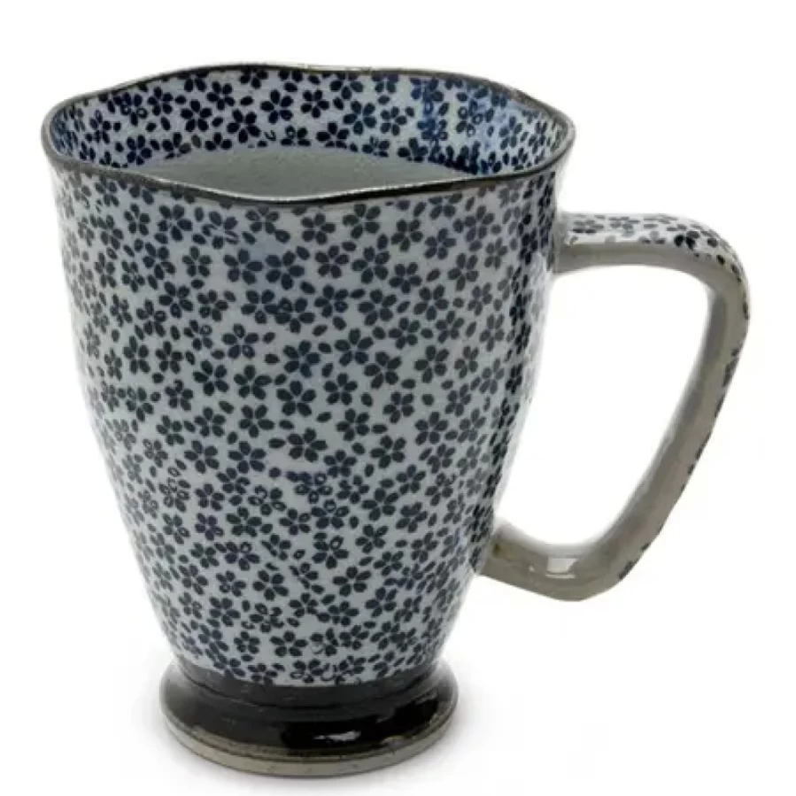 Miya Company Kobana Ceramic Coffee Mug 12 Oz - Premium Quality Tea & Hot Drink Cup with Comfort Handle