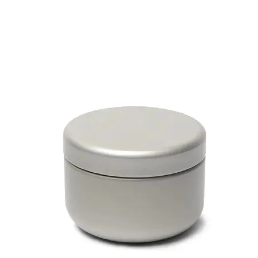 "Premium Silver Tea Canister 30G by Miya Company – Elegant Petite Storage for Loose Leaf Tea"