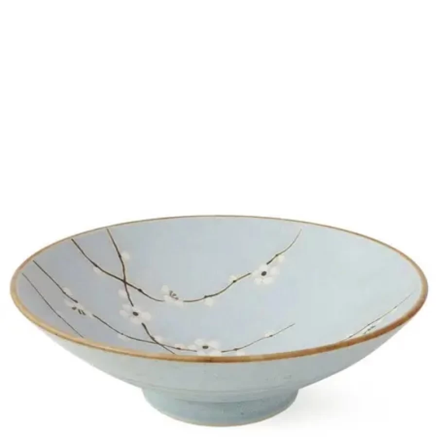 Miya Company Spring Blossoms 9.75-Inch Decorative Serving Bowl for Dining & Entertaining