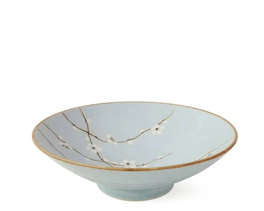 Miya Company Spring Blossoms 9.75-Inch Decorative Serving Bowl for Dining & Entertaining