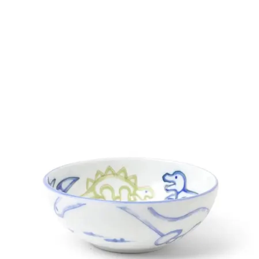 Miya Company Jurassic Dinosaur Themed Bowl - Prehistoric Dino Design Ceramic Bowl for Kids & Adults