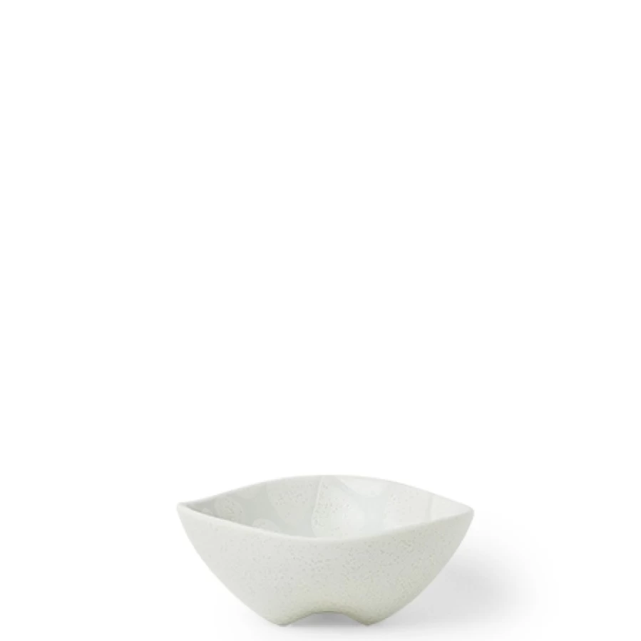 Miya Company Gray Floral Ceramic Bowl – 3.75 Inch Decorative Serving Dish
