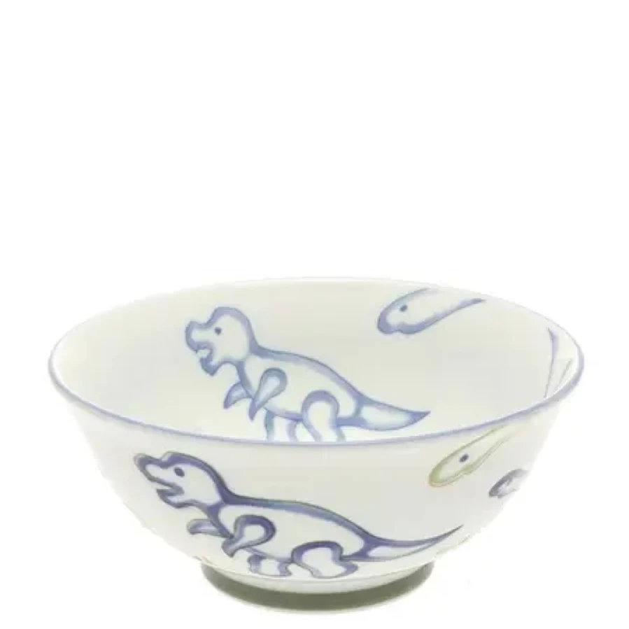 "Miya Company Jurassic Dinosaur Themed Ramen Bowl – Unique Collectible Dining Dish"
