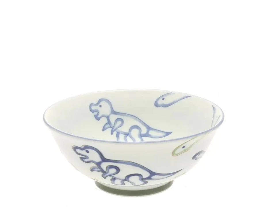 "Miya Company Jurassic Dinosaur Themed Ramen Bowl – Unique Collectible Dining Dish"