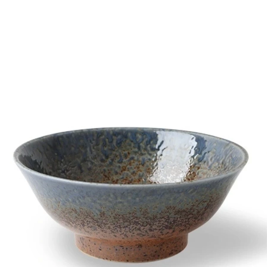 Miya Company Aoi Nagashi 8.5-Inch Japanese Flowing Bowl for Noodles & Soups