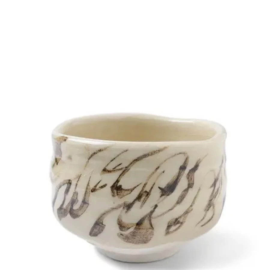 "MIYA COMPANY Authentic Matcha Bowl with Wild Horses Design – Handcrafted Ceramic Tea Set for Traditional Japanese Tea Ceremony"