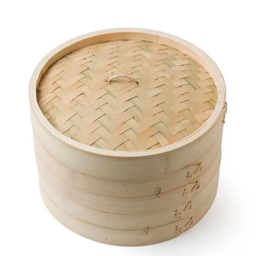 Miya Company 10 Inch Bamboo Steamer Set – Natural & Reusable for Dumplings, Buns, Vegetables – Healthy Cooking & Eco-Friendly Kitchenware