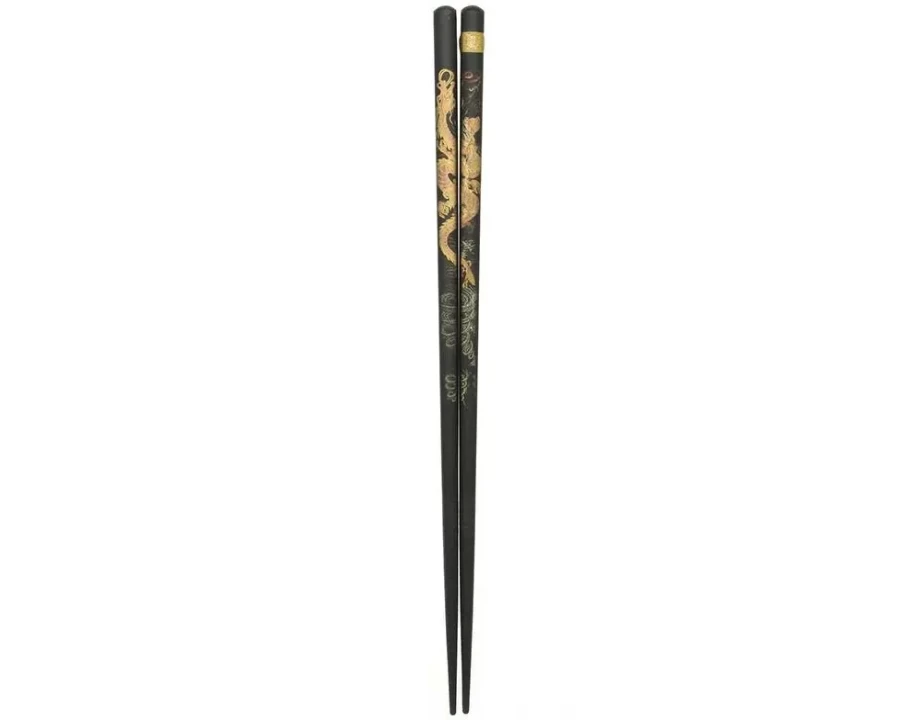 Miya Company Luxury Gold Sky Dragon Chopsticks - Elegant Handcrafted Dining Utensils