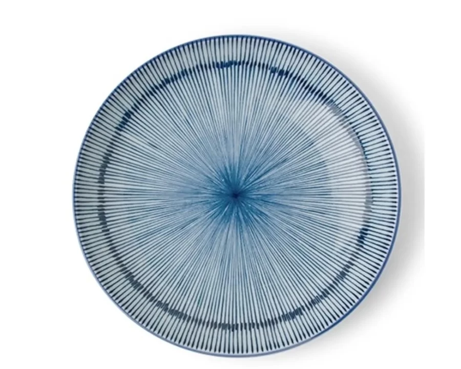Miya Company 8.75 Inch Decorative Plate – Hoso Tokusa Design for Dining & Display