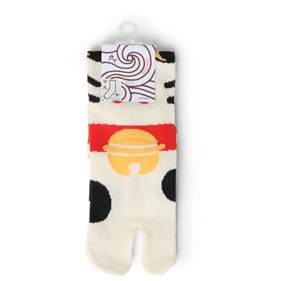 Miya Company Lucky Cat Tabi Socks - Japanese Maneki Neko Design Split-Toe Footwear