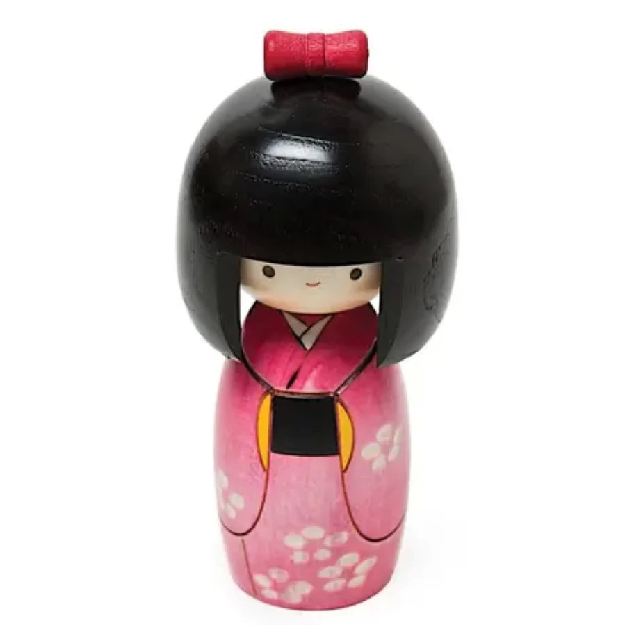 "Miya Company Traditional Japanese Kokeshi Doll - Handcrafted Mana Collectible Figurine"