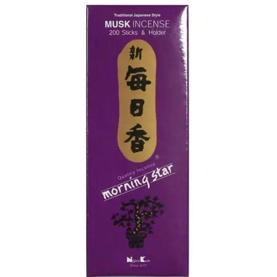 "Miya Company Morning Star Incense - Premium Musk Scent for Relaxation & Aromatherapy"