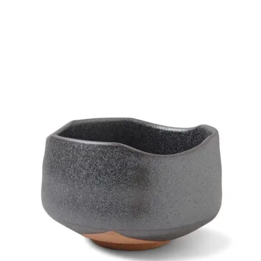 "Miya Company Premium Black Crystal Matcha Bowl for Authentic Tea Ceremony"