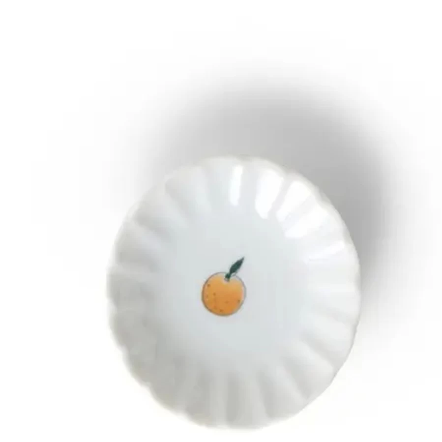Miya Company Orange Kudamono Sauce Dish – Premium Ceramic Dipping Bowl for Sushi & Soy Sauce