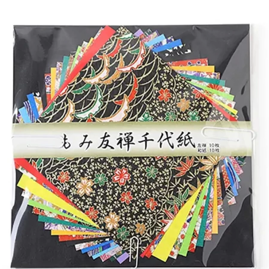 Miya Company Origami Paper 6 Inch Assorted Colors for Crafting and DIY Projects