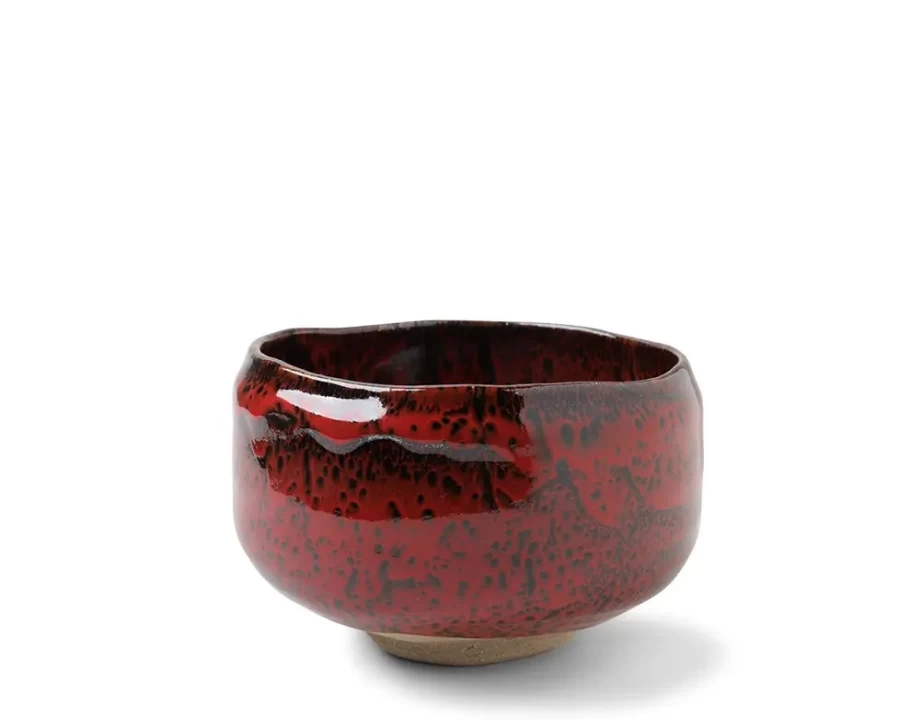 "Miya Company Handcrafted Matcha Bowl - Desert Sunset Glaze Ceramic Tea Set for Japanese Tea Ceremony"