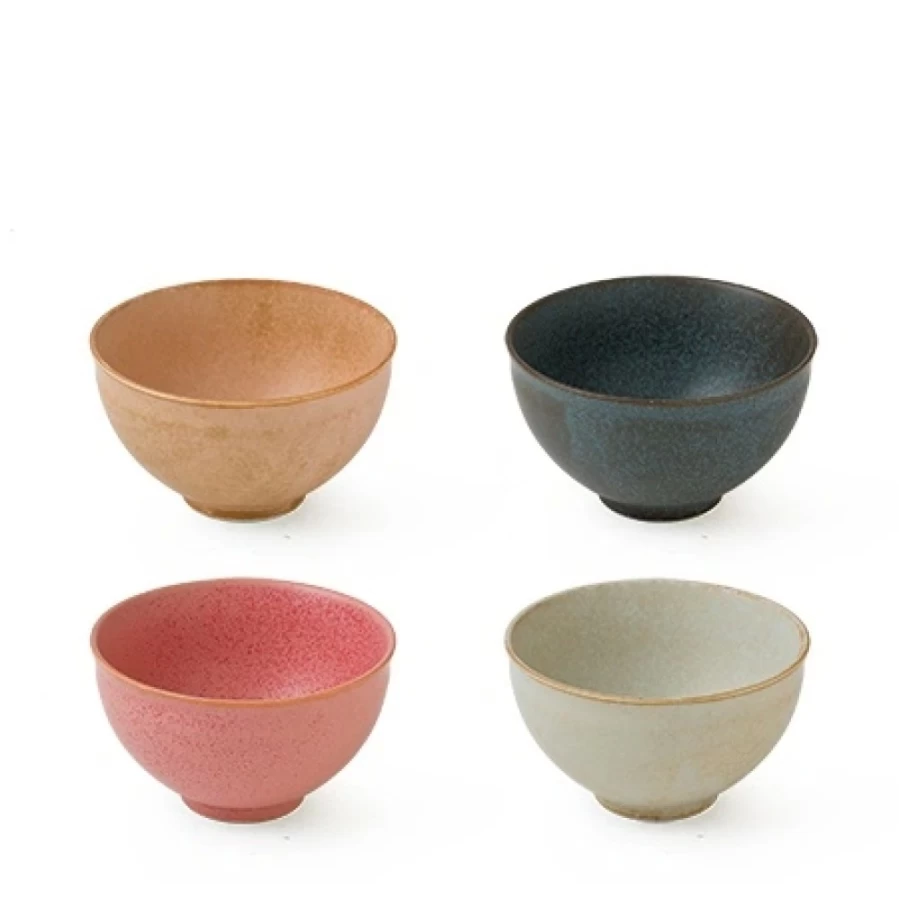 Miya Company Ishi Teacup Set - Handcrafted Ceramic Tea Cups for Premium Tea Experience