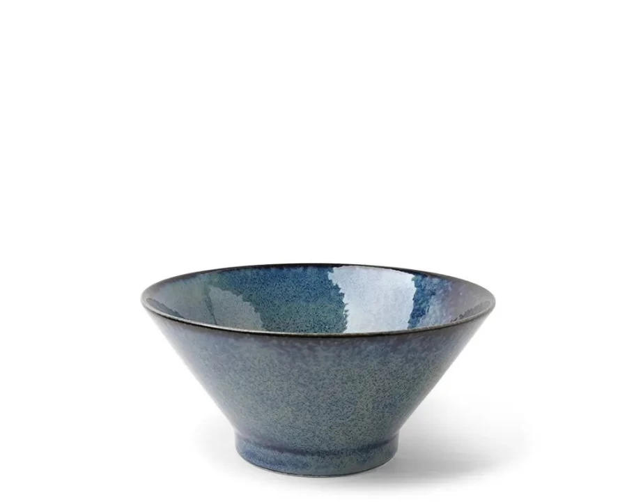 Miya Company Youhen Blue Ceramic Ramen Bowl 6.25 Inches