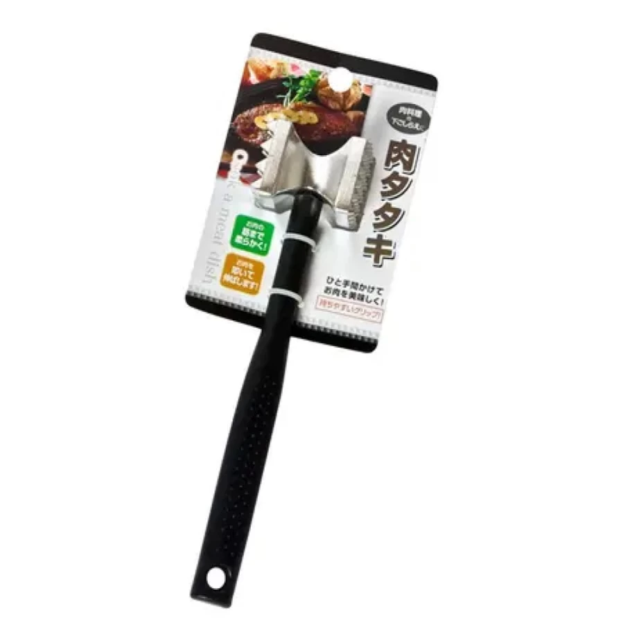 Premium Meat Tenderizer Tool – Heavy Duty Kitchen Mallet with Non-Slip Handle by Miya Company for Steak, Chicken & Pork Tenderizing
