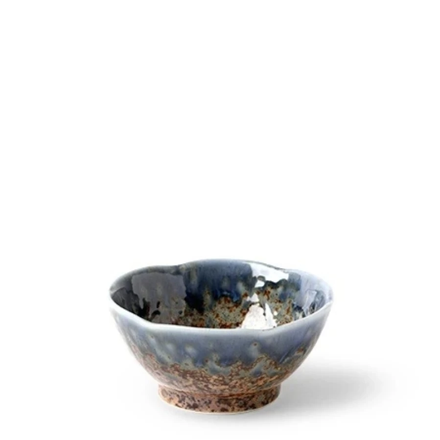 Miya Company Aoi Nagashi 3.5 Inch Ceramic Sauce Bowl for Japanese Cuisine