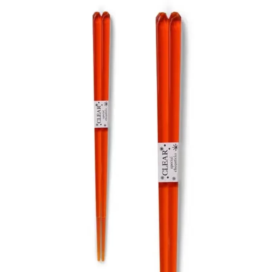 "Premium Acrylic Orange Chopsticks Set by Miya Company – Durable & Stylish Utensils"