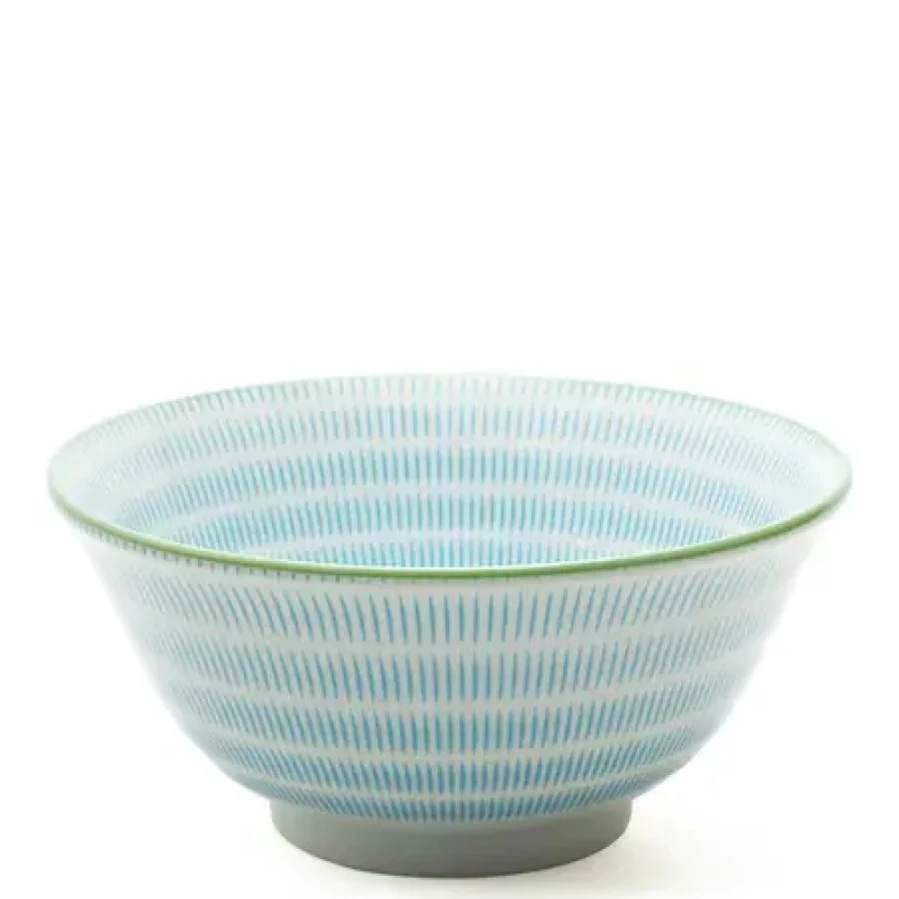 Miya Company 5.75-Inch Blue Ceramic Bowl - Sen Colors Collection