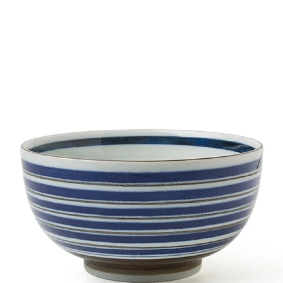 Miya Company Sabi Tokusa 6.25-Inch Handcrafted Japanese Ceramic Bowl
