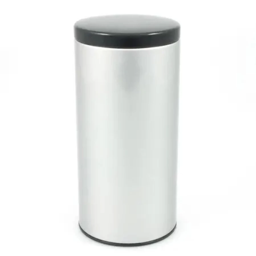 Miya Company 300G Airtight Tea Canister with Black Lid - Premium Tea Storage Container for Freshness