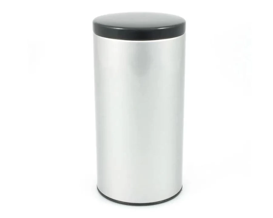 Miya Company 300G Airtight Tea Canister with Black Lid - Premium Tea Storage Container for Freshness