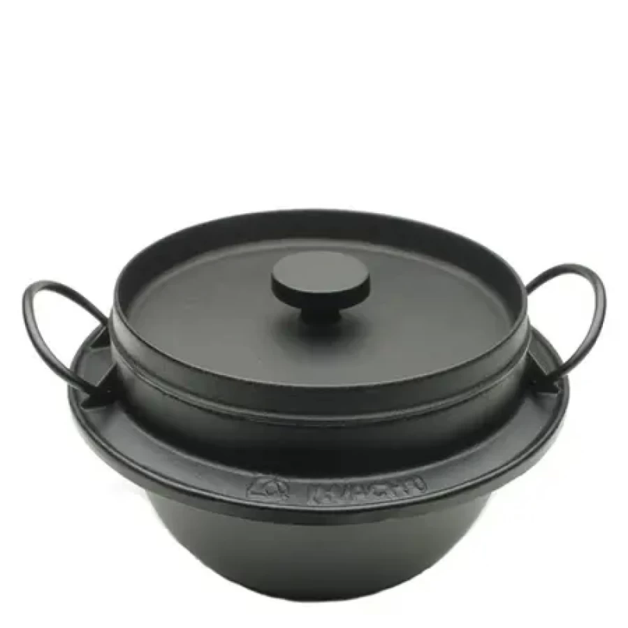 Miya Company 5-Go Cast Iron Rice Cooker – Durable & Traditional Japanese Donabe Pot