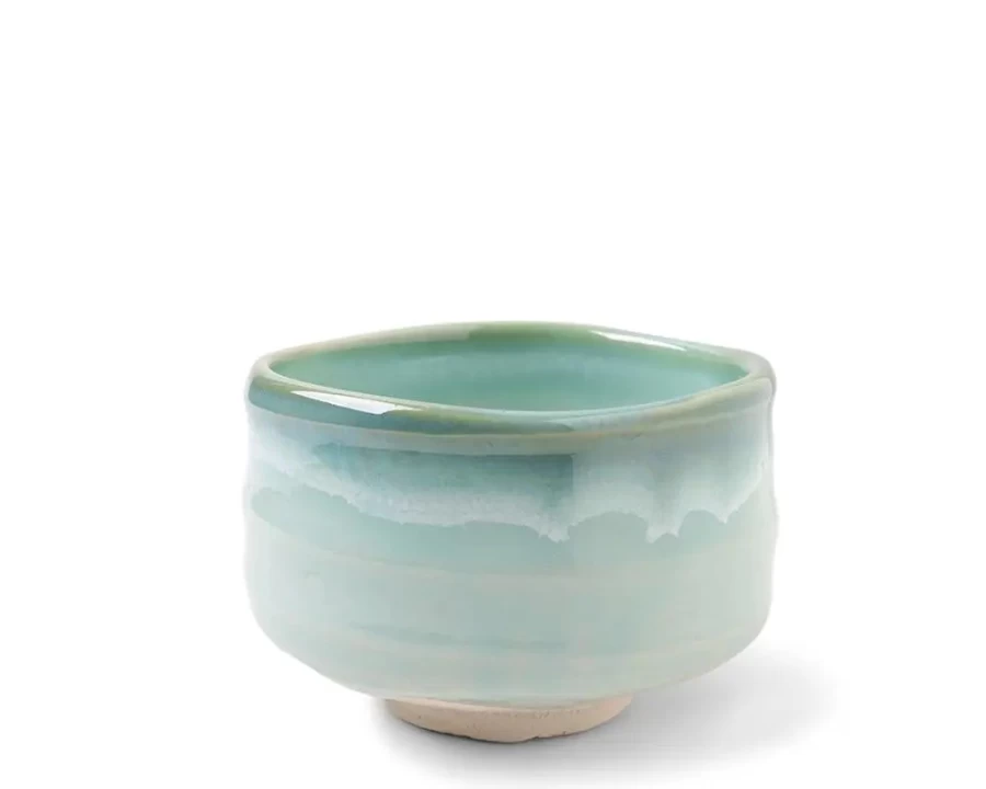 "MIYA COMPANY Premium Matcha Bowl in Seafoam Green – Authentic Japanese Tea Ceremony Set"
