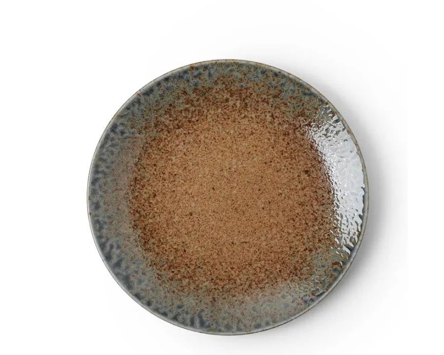 Miya Company Aoi Nagashi 8.5-Inch Decorative Japanese Ceramic Plate
