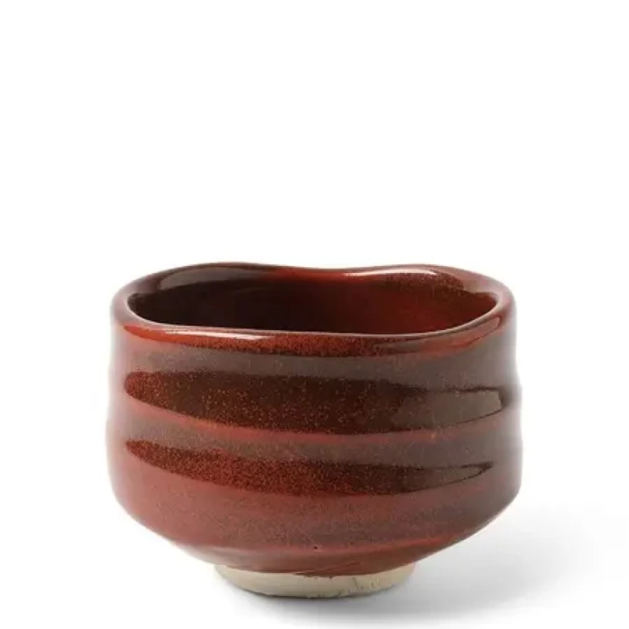 "4.5 Inch Matcha Tea Bowl by Miya Company – Traditional Sabi Style Ceramic Chawan for Japanese Tea Ceremony"