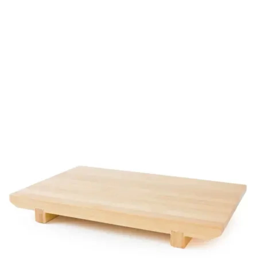 Miya Company Bamboo Sushi Geta - 10.5" x 7" Traditional Japanese Sushi Serving Platter