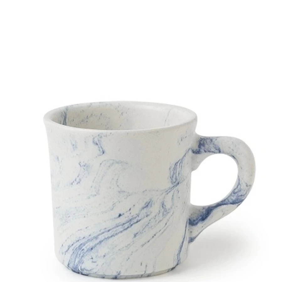 Miya Company Marble Design Ceramic Coffee Mug - Elegant & Durable Cup for Home & Office