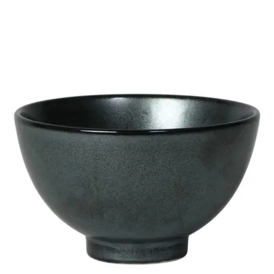 Miya Company Iron Glaze 4.5-Inch Ceramic Rice Bowl – Handcrafted Asian Style Dining Bowl