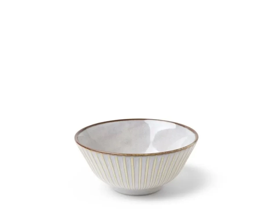 Miya Company Ivory Ceramic Bowl 4.75 Inch Elegant Dining Tableware