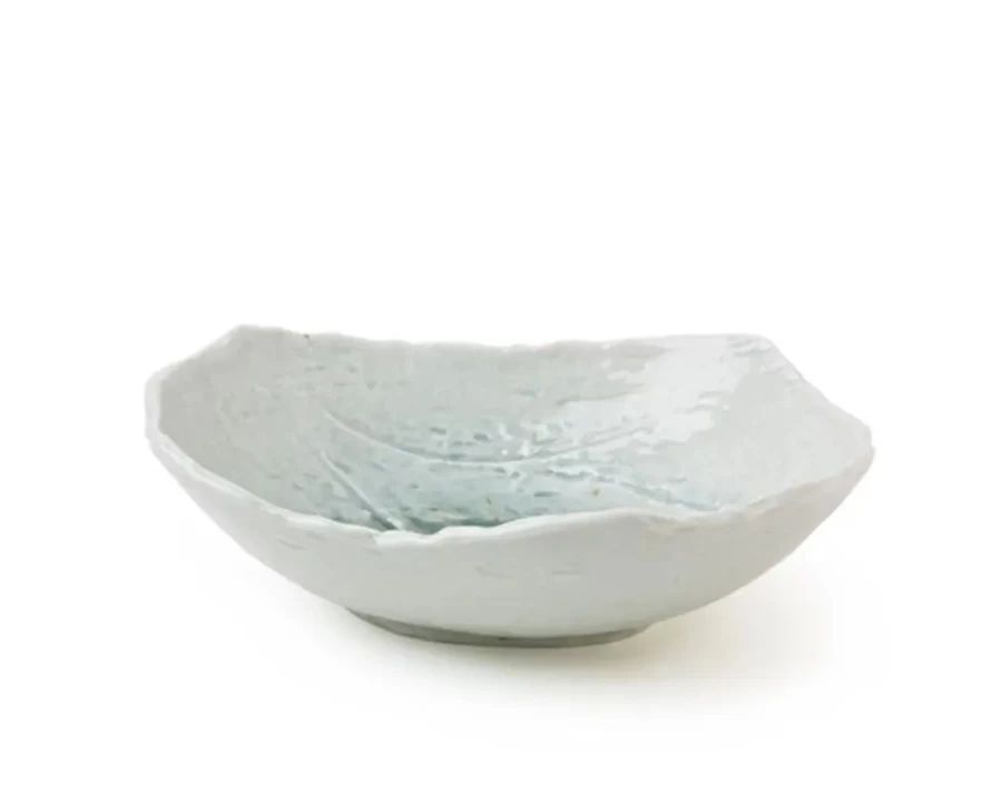 Miya Company Coral Blue Large Bowl - Handcrafted Ceramic Serving Bowl for Dining & Decor