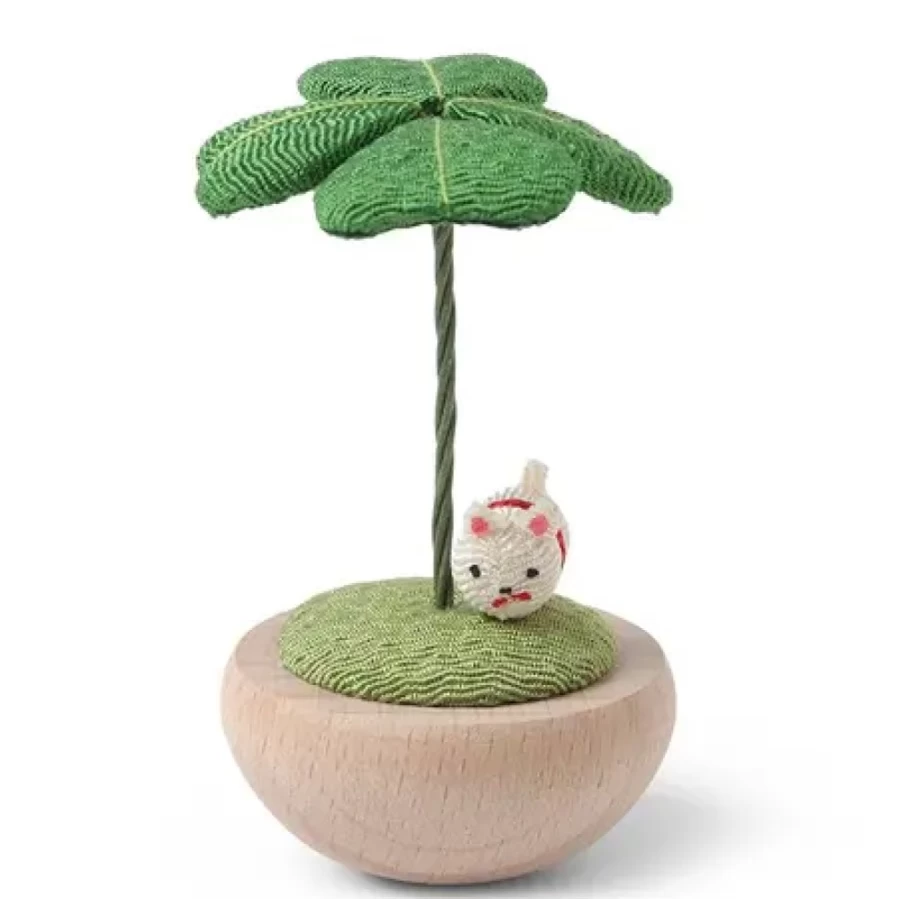 Miya Company Lucky Clover with Dog Figurine - Handcrafted Collectible Statue for Home Decor